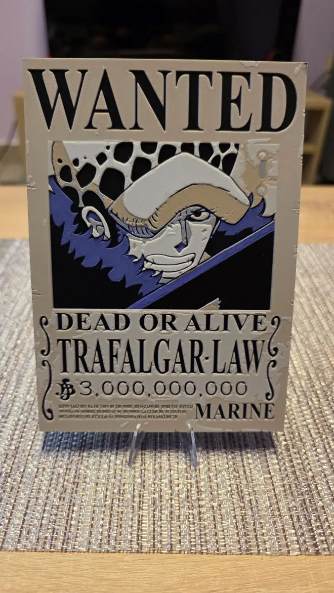 Cartel Wanted Trafalgar Law