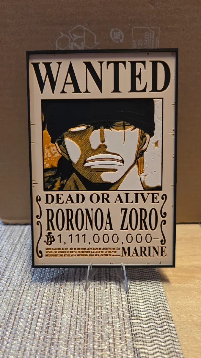Cartel Wanted Roronoa Zoro