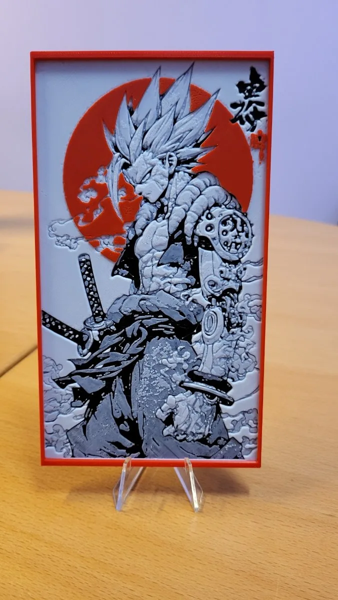 Lámina Gogeta Ciborg Samurai