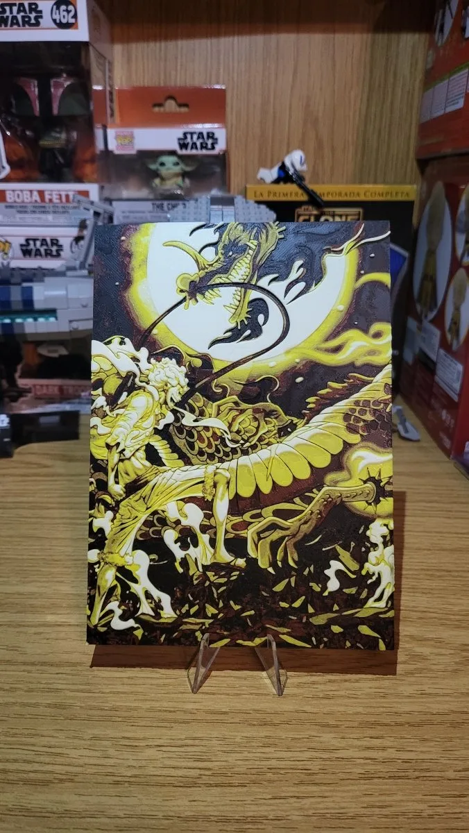 Lámina Luffy vs Kaido One Piece